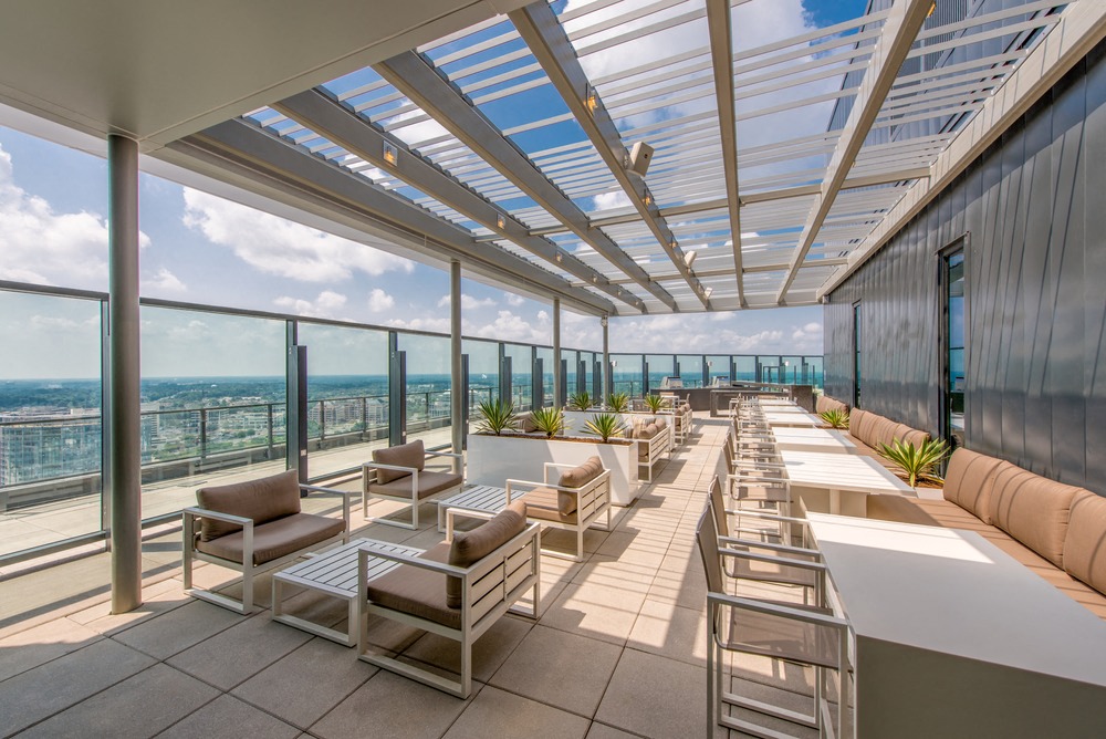 Rooftop lounge